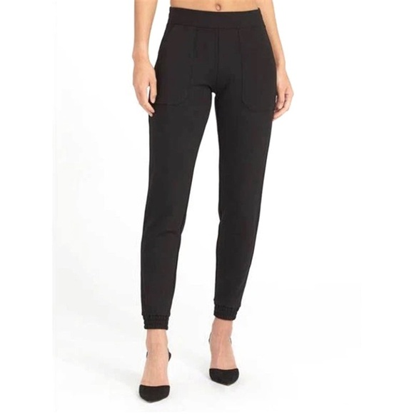 SPANX Pants - Spanx | Women’s SZ Large | Black Pull On The Perfect Pant Ankle Joggers | Cozy